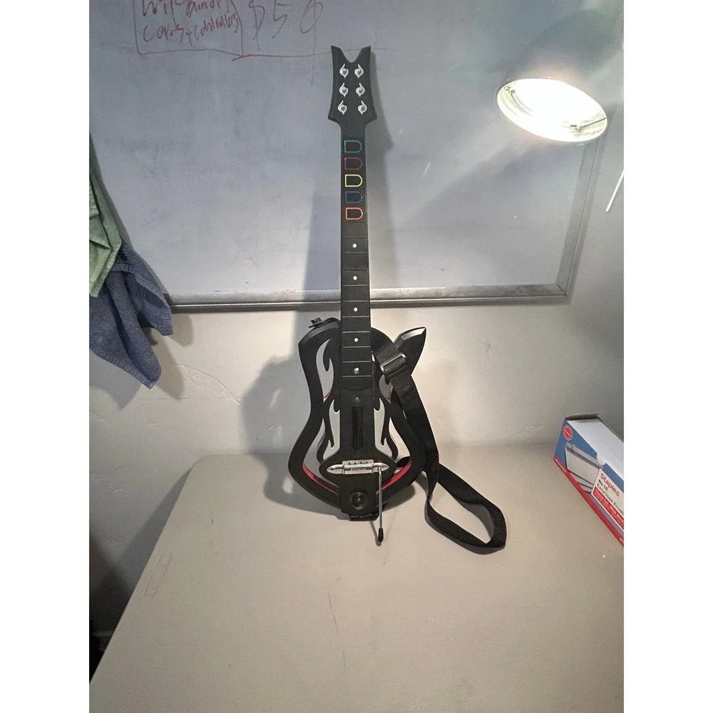 PS3 GUITAR HERO WARRIORS OF ROCK CONTROLLER W/‎ STRAP 96142805 No Dongle